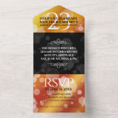 23周年記念 インプリアル トパーズ 結婚記念日 エレガント オールインワン招待状 (内側)