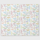 23威厳がある誕生日ギフト包装紙 ラッピングペーパー (フラット)