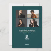 23年はっきりしたクリスマスツリー企業のホリデーカード シーズンカード (裏面)