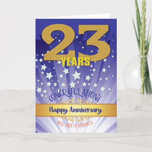 23年リカバリ記念日はっきりした数値 カード (正面)