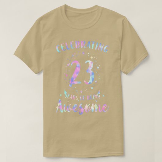 23年祝間の絞り染めコロ素晴らし Tシャツ (デザイン正面)