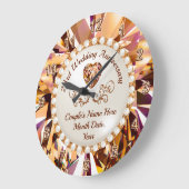 23日の記念結婚贈答、インペリアル・トパズ、 ラージ壁時計 (傾斜)