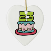 23歳お誕生日ケーキ セラミックオーナメント (右)