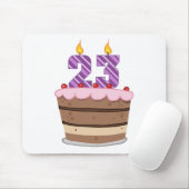 23歳のお誕生日ケーキ マウスパッド (マウス)