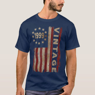 23歳のギフトヴィンテージ1999アメリカ国旗23日 Tシャツ