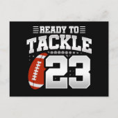 23歳のタックルフットボールパーティー 23歳の誕生日 ポストカード (正面)
