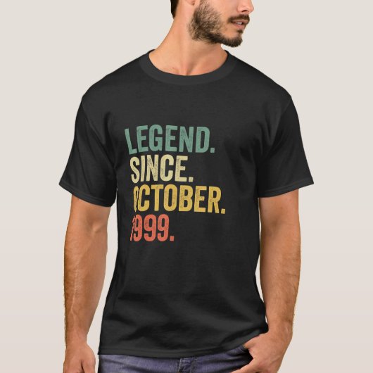 23歳の伝説1999年10月23誕生以来 Tシャツ (正面)