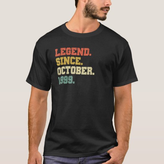 23歳の伝説1999年10月23誕生以来 Tシャツ (正面)