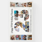 23歳の誕生日パーティー ナンバー23フォトコラージュ 横断幕 (縦)