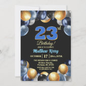23歳の誕生日フォト 招待状 (正面)
