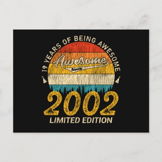 23歳の誕生日最高！レトロスタイルの素敵な23歳の誕生日プレゼント ポストカード (正面)