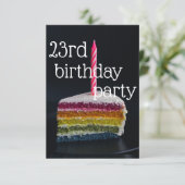 23歳の誕生日 招待状 (スタンド正面)