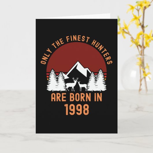 23歳の鹿狩り23誕生日 カード (黄色い花)