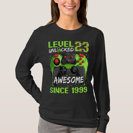 23歳ゲーマーマン素晴らし誕生日199 Tシャツ (正面)