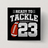 23歳タックルサッカーパーティー23誕生日 缶バッジ (正面)