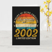 23歳ブデイレトロ23素晴らし位誕生日ギフト カード (黄色い花)