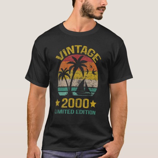 23歳ヴィンテージ2000 23誕生日 Tシャツ (正面)