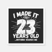 23歳皮肉ミームおもしろい23誕生日 スタンダードカクテルナプキン (正面)