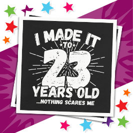 23歳皮肉ミームおもしろい23誕生日 スタンダードカクテルナプキン