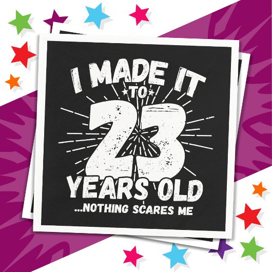 23歳皮肉ミームおもしろい23誕生日 スタンダードカクテルナプキン