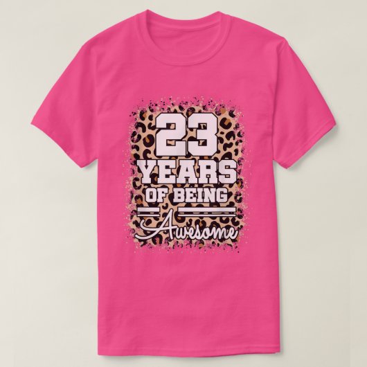 23歳23誕生日素晴らしかわいいレオパ Tシャツ (デザイン正面)