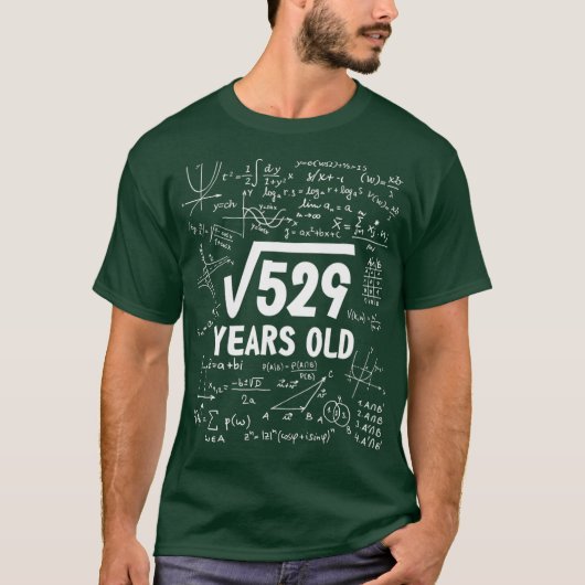23歳 面白いギフト 23歳の誕生日 スクエア 529 Tシャツ (正面)