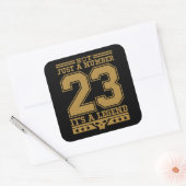 23番は伝説的数字 スクエアシール (封筒)