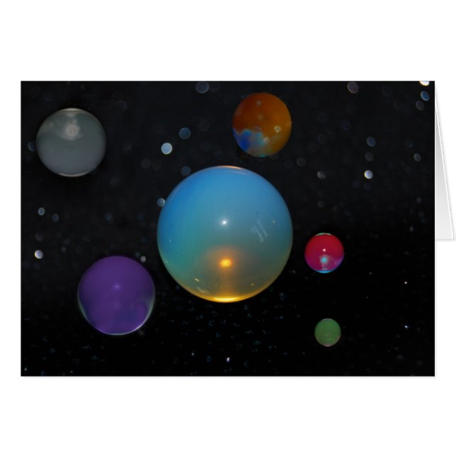 23番目の宇宙の宇宙グリーティングカード (正面横)