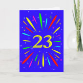 23番目の誕生日爆発カード カード (正面)