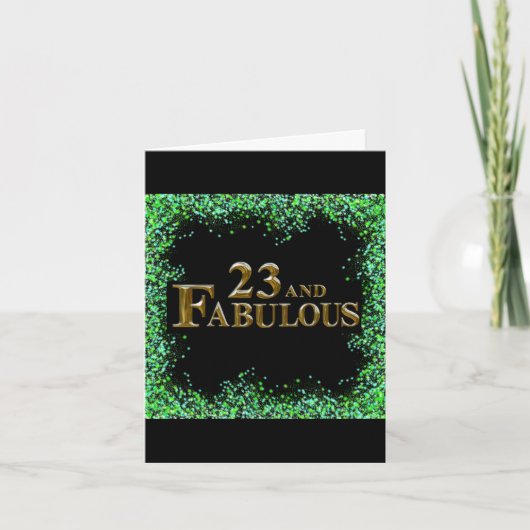 23番目の誕生日 カード (正面)