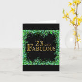 23番目の誕生日 カード (黄色い花)