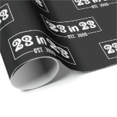 23番目の誕生日 | 23 in 23 Est 2000 ラッピングペーパー (ロールコーナー)