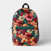 #23花柄 プリントバックパック (正面)