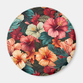 #23花柄 マグネット (正面)