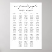 23表シンプル人お気に入りの席表 ポスター (正面)