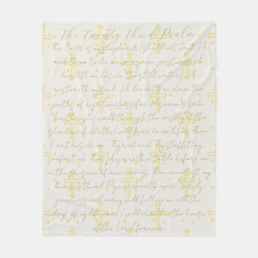 23詩書道 フリースブランケット (正面)