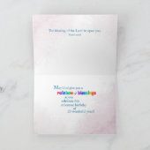 23誕生日宗教カードレインボー恵み カード (内部)