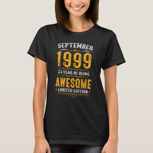 23誕生日23素晴らし歳9月から Tシャツ (正面)