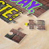 23誕生日~おもしろい、アーバン・グラフィティ・ルック ジグソーパズル (側面)