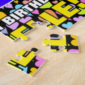 23誕生日—おもしろい、愛するハートシェイプ+「23」 ジグソーパズル (側面)