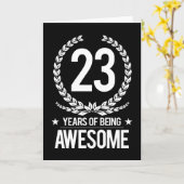 23誕生日(23歳素晴らし) カード (黄色い花)