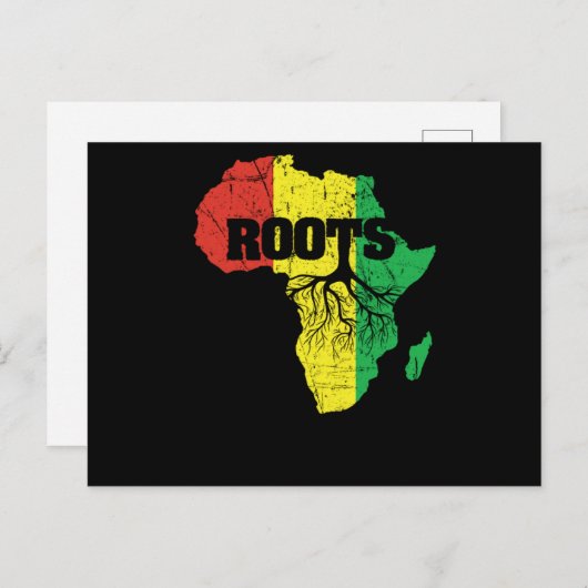 23黒い歴史の月アフリカのプライドアパレルギフト。 インビテーションポストカード (正面/裏面)