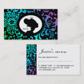 232のサロンのアポイントメントカードの王冠のティアラの女性GBP 予約カード (正面/裏面)