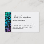 232のサロンのアポイントメントカードの王冠のティアラの女性GBP 予約カード (裏面)