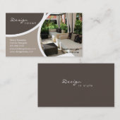 232インテリア・デザインのテンプレートの名刺のテラス 名刺 (正面/裏面)