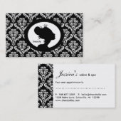 232サロンアポイントメントカードクラウンウィメンシルエット 予約カード (正面/裏面)