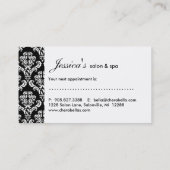 232サロンアポイントメントカードクラウンウィメンシルエット 予約カード (裏面)