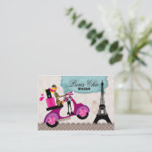 232ネイルサロンスクーターパリエッフェルタワー 名刺 (スタンド正面)