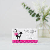 232匹の動物猫の付き添いの名刺 名刺 (スタンド正面)