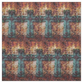 232十字のヴィンテージ旧式で素朴なc.の生地 ファブリック (見本)